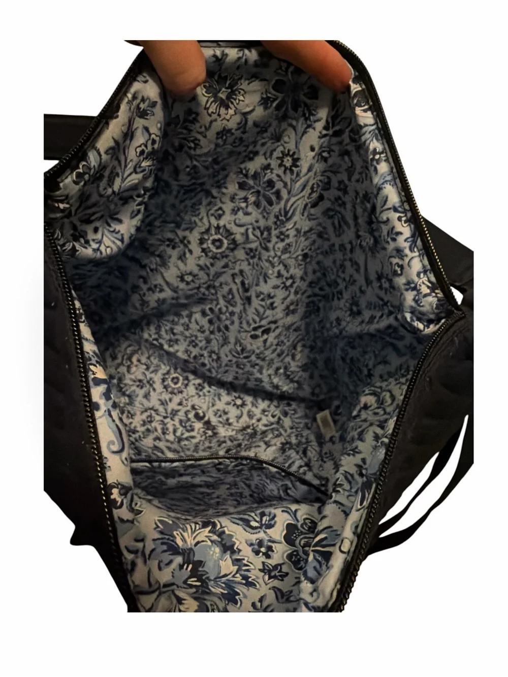 Vera Bradley Consciously Crafted Black Quilted Hobo Crossbody Bag